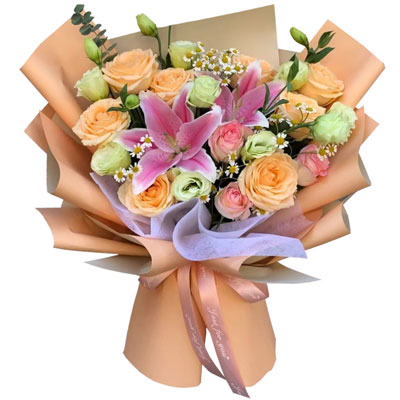 荆门11朵玫瑰桔梗百合，陪你每个季节